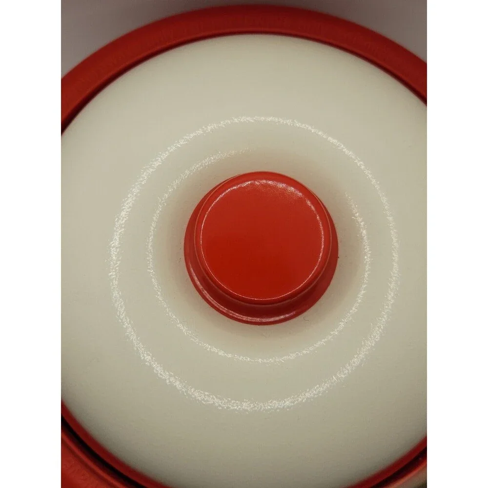 Range Mate Nonstick Microwave Cooker Grill Steamer Red White 9